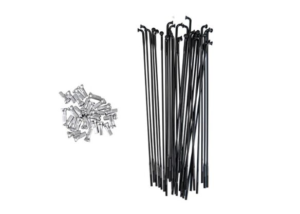 Speichen/Nippel Set 14G Dub Butt 151 BLK