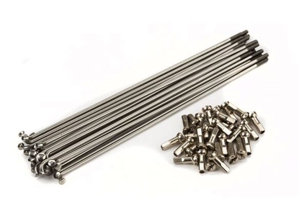 Spoke/nipple set 14g Plain Gauge - 151m