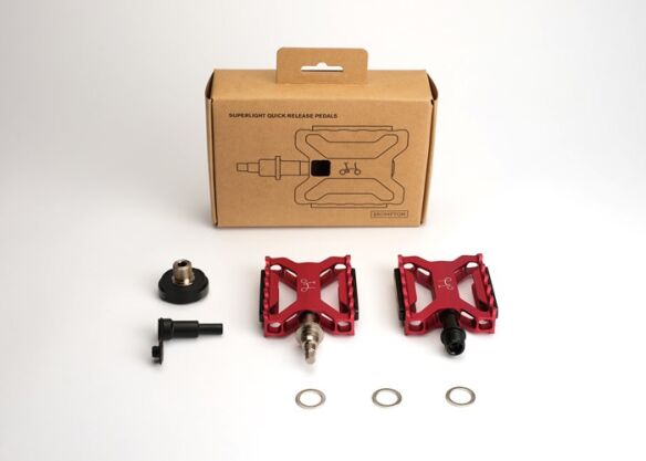 Brompton Superlight Pedalen-Set Rot