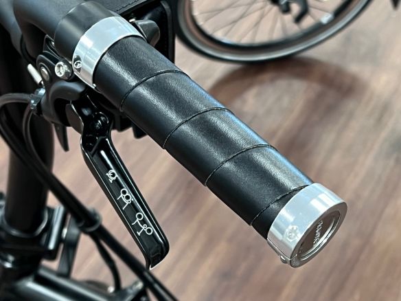 Brooks Slender Grips Leder Handgriffe Racing Green Limitiert