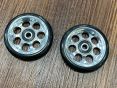 Easy Wheels Deluxe C Line SILBER 2er Set 6mm (Gepäckträger 2x bestellen )