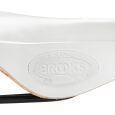 Brooks Flyer Leder Sattel mit Federung Sonderfarbe Weiß