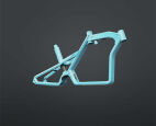 CAGO (S&E) CS100 Active Mint Blue Blau Lastenrad